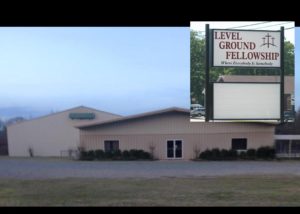 church Front with sign